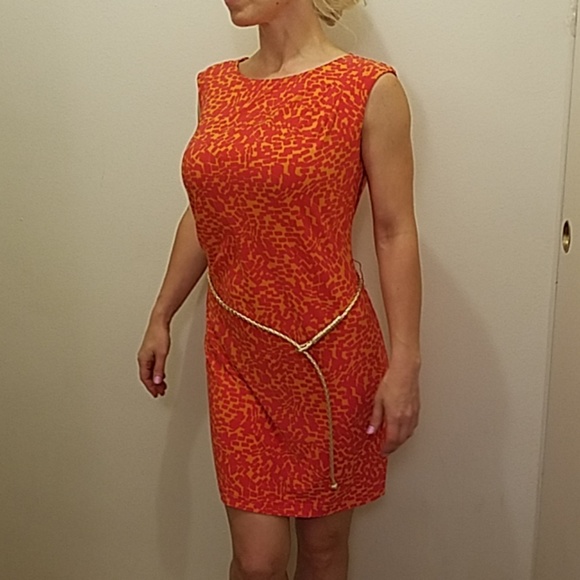 GUESS ORANGE DRESS - Picture 5 of 6
